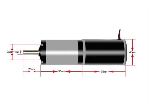 Pg42-4575 Planetary Geared Motor 42mm Tubular Electrical Gearmotor Brushed 12 Volt Gear Motor with Encoder