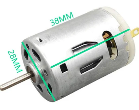 28mm Permanent Magnet DC Motor RS380 RS385 12V 24V Brushed Mini DC Motor with Iron Cover/ Plastic Cover