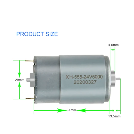 36mm Electric Motor RS550 RS555 Brushed Permanent Magnet 12V 24V DC Motor for Massager