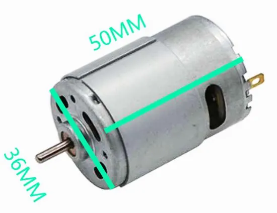 Factory Supply Fan Motor RS540 RS545 6V 12V 24V 36V Electric Mini Brushed DC Motor for Table Fan Handheld Fan