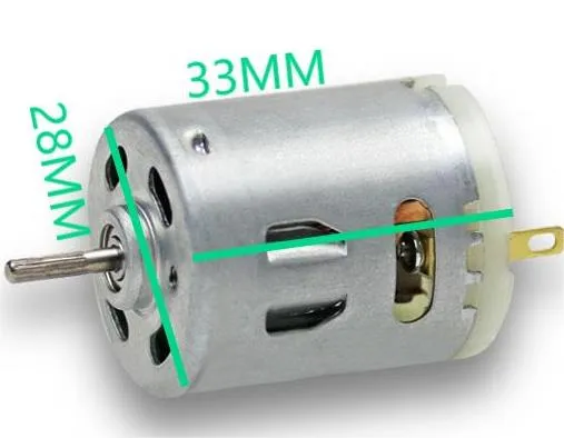 Factory Wholesales RS360 RS365 Electric DC Motor 24V 5000r PMDC Brushed Small Toy Motor with Knurled Shaft