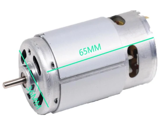 Micro DC Motor RS365/370/385/395/545/555/565/755/775/795 Fan Brushed Lawn Mower 12V 24V Electric DC Motor with Custom Shaft