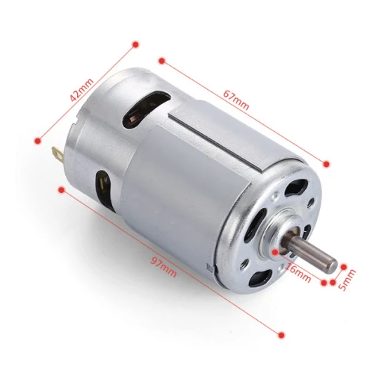 Micro DC Motor RS365/370/385/395/545/555/565/755/775/795 Fan Brushed Lawn Mower 12V 24V Electric DC Motor with Custom Shaft