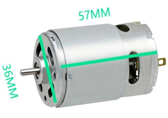 Micro DC Motor RS365/370/385/395/545/555/565/755/775/795 Fan Brushed Lawn Mower 12V 24V Electric DC Motor with Custom Shaft