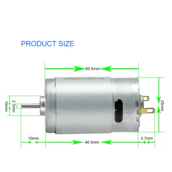 RS390/395 Micro Electric DC Motor 28mm Diameter 12V 24V Brushed DC Toy Bike Motor with Ball Bearings