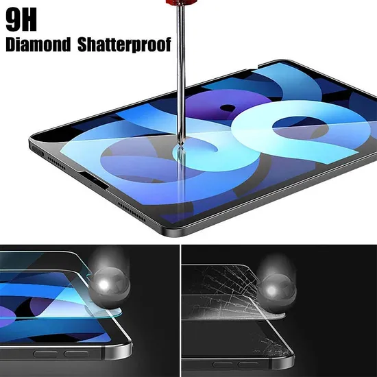 2.5D 9h Tempered Glass Anti-Scratch High Clear iPad Screen Protector for iPad Air 5 PRO 12.9 iPad7/8/9 Anti Fingerprint Film