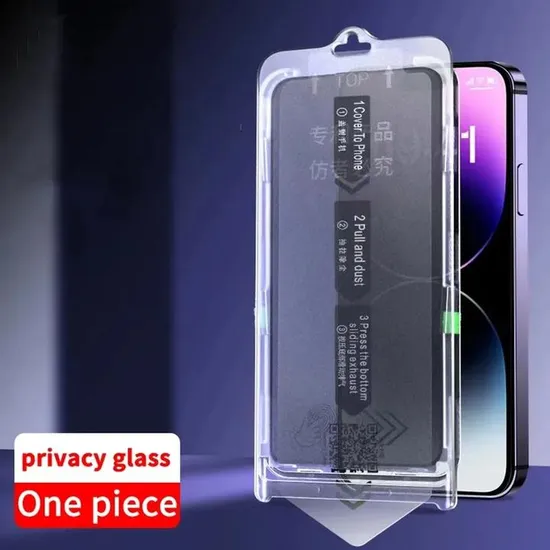 for iPhone 15PRO Dust-Free 14 Plus Tempered Glass 13 12 PRO Max Xs Xr Install Fit Magic Box Easy Install Screen Protector