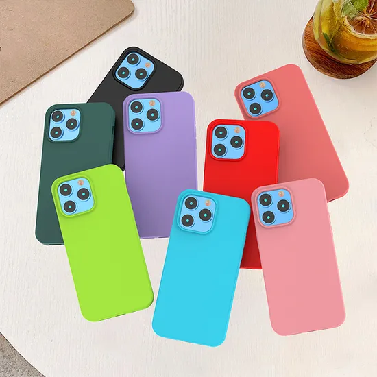 2.0mm Silicone TPU Mobile Phone Case for iPhone 15 14 13 7/8