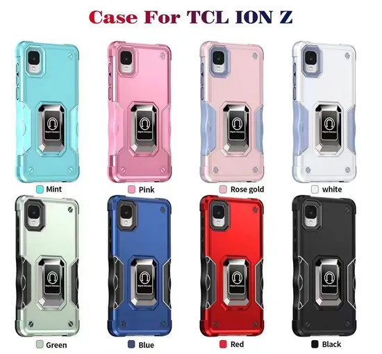 Armor Phone Case with Magnetic Built-in Kickstand for TCL Ion Z