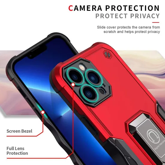 Armor Phone Case with Magnetic Built-in Kickstand for TCL Ion Z