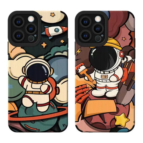 Customized Fashion Cartoon Mobile Phone Case Space Astronaut Phone Cover for Apple iPhone 7-15PRO Max Case