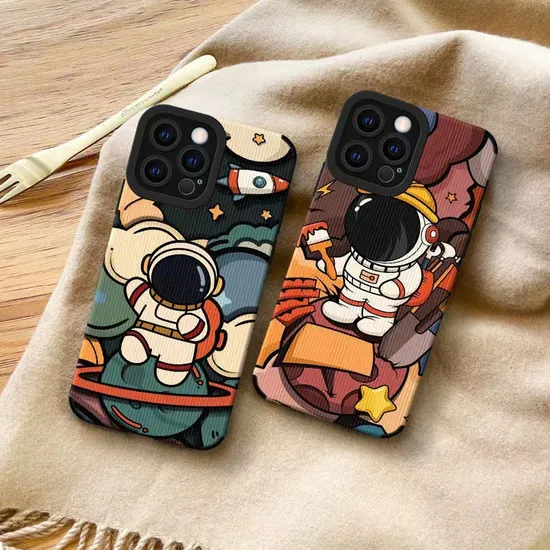 Customized Fashion Cartoon Mobile Phone Case Space Astronaut Phone Cover for Apple iPhone 7-15PRO Max Case