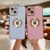 Factory Price Electroplating Phone Case Camera Protection Back Mobile Cover Visible Logo for iPhone 12 13 14 PRO Max