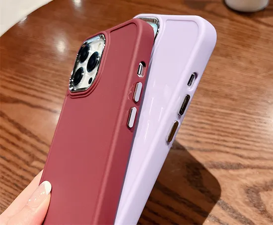 Factory Price Macaron Color Mobile Phone Case Soft Shell Electroplated Camera Frame for iPhone 11 12 13 14 PRO Max