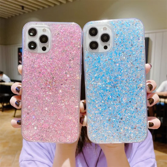 Fashion Bling Bling Style iPhone14PRO Diamond Pattern Starry Sky Soft Cell Phone Back Cover iPhone 13 Phone Case for iPhone12