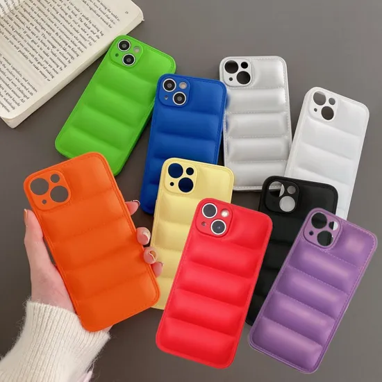 Fashion TPU Puffer Phone Case for iPhone 15PRO Max 14PRO 13 12