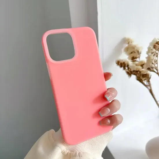 Ins Fashion Pure-Colored Jelly Soft Flexible Silicone Gel Rubber Bumper Mobile Phone Case for iPhone 11/12/13/14 PRO Max