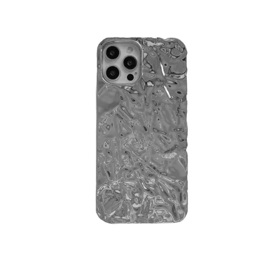 Ins Style Stereoscopic Electroplating Tinfoil Pattern Mobile Cell Phone Case for iPhone 13 14 PRO Huawei Mate30 40 PRO