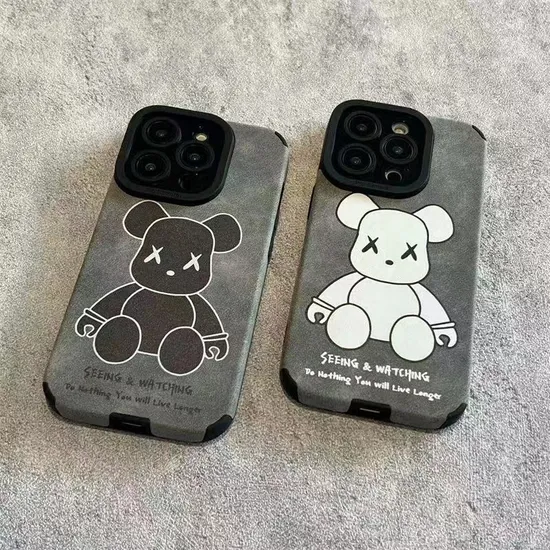 Ins Style Wholesale Bulk Price Kawaii Cute Bear Mobile Phone Case for iPhone 15 Apple 14PRO Cover