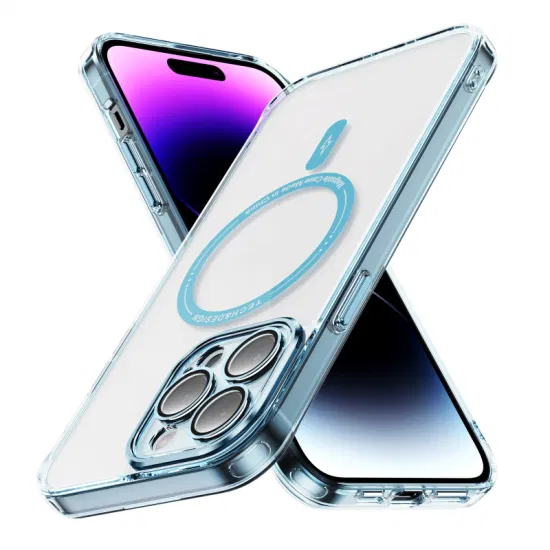 Luxury Mobile Phone Case for iPhone 16 15 PRO Max Magnetic Phone Cover with Metal Camera Protection