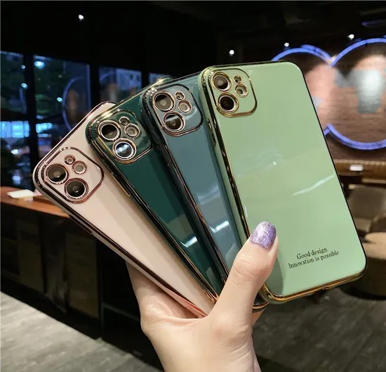 Luxury Original Electroplating Phone Case Candy Color Smartphone Back Cover