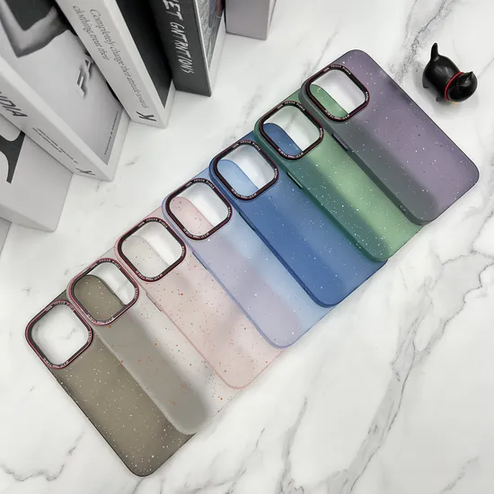 Street Fashion Translucent PC Mobile Phone Case Color Matte DOT Cell Covers for iPhone 15 PRO Max iPhone 14 13 12