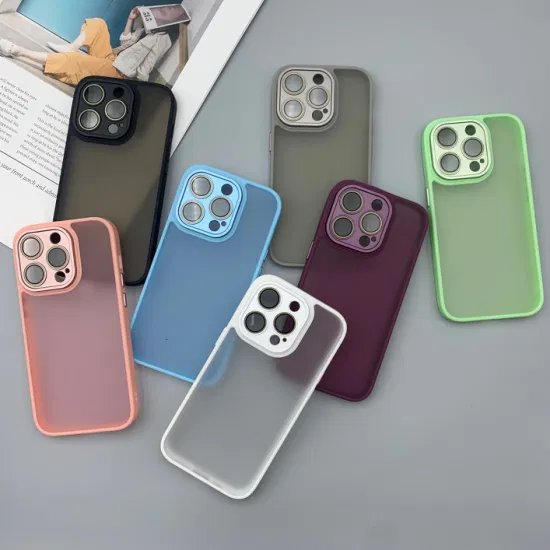 Wholesale Matte PC Phone Case for iPhone 15 PRO Max Lens Protector