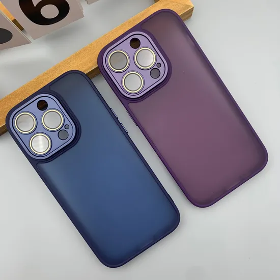 Wholesale Matte PC Phone Case for iPhone 15 PRO Max Lens Protector