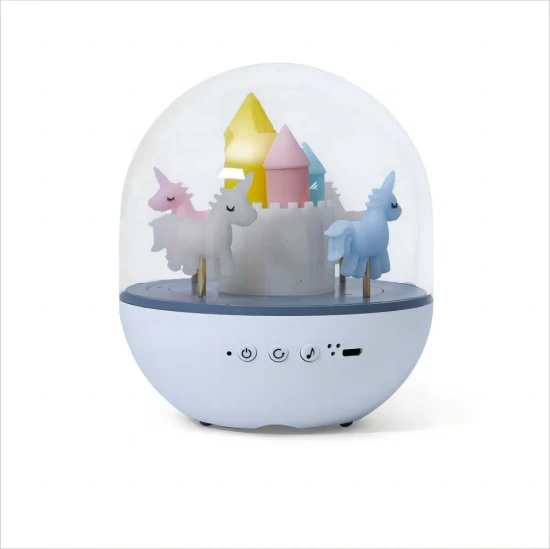 Rechargeable Birthday Gift Music Box Carousel Night Light