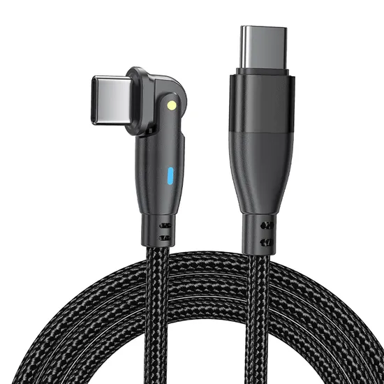 180 Degrees Free Rotation Fast Charging Data Cable with Type-C to Type-C Interface in Pd 60W