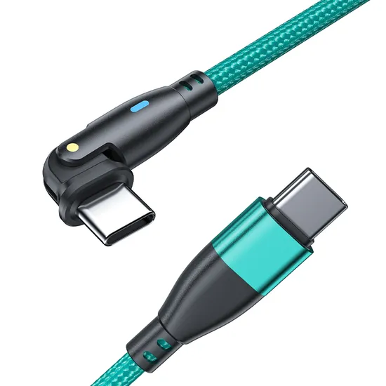 180 Degrees Free Rotation Fast Charging Data Cable with Type-C to Type-C Interface in Pd 60W