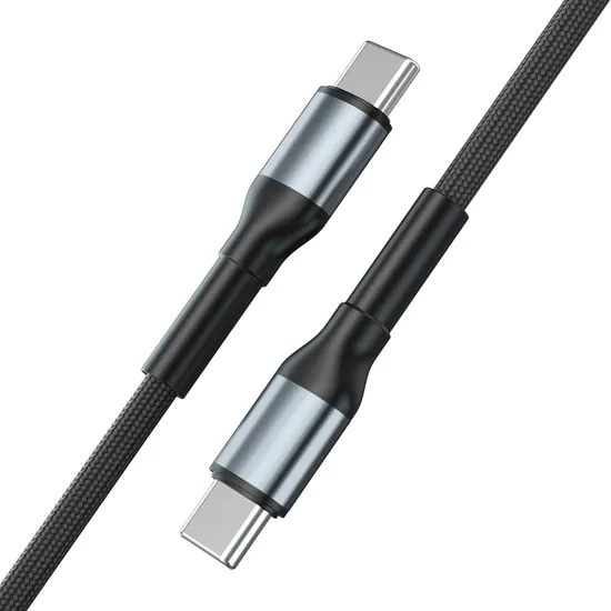 1 Meter 2 Meters Sr Lengthened Reinforced 180 Degrees Free Rotation Fast Charging Data Cable Type-C to Type-C Cable in Pd 60W