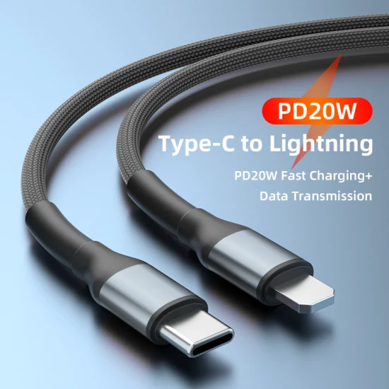 1 Meter 2 Meters Sr Lengthened Reinforced Upgraded Charging Data Cable Type-C to Lightning Charging Cable