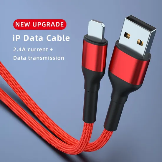 1 Meter 2 Meters Sr Lengthened Reinforced Upgraded Charging Data Cable USB to Lightning Charging Cable