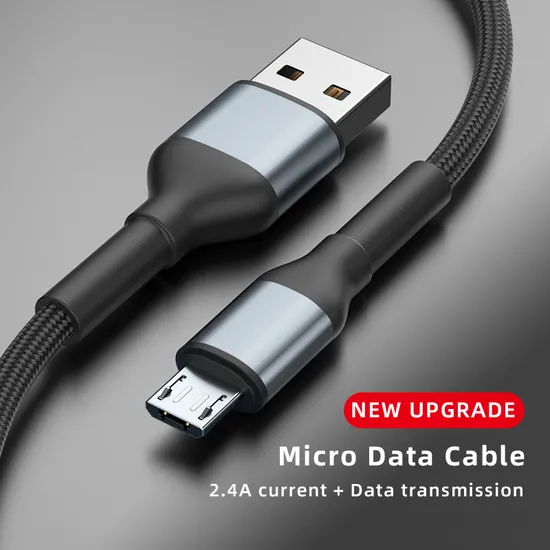 1 Meter 2 Meters Sr Lengthened Reinforced Upgraded Charging Micro Data Cable USB to Micro Charging Cable