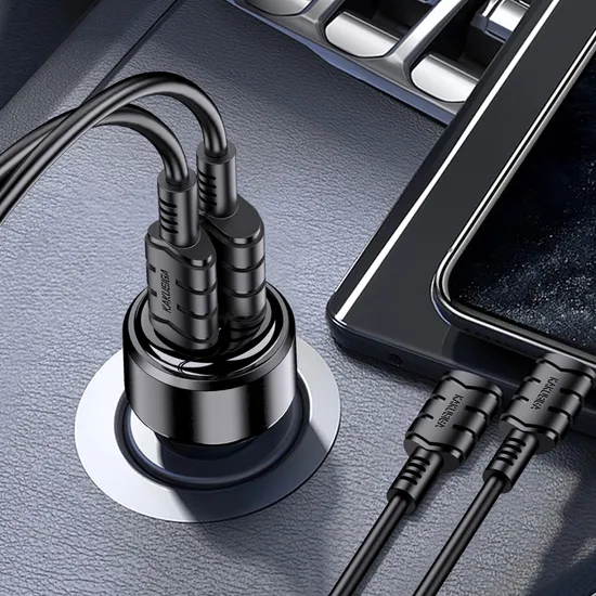 Dual Port Mini Car Charger - 60W Super Fast Charging