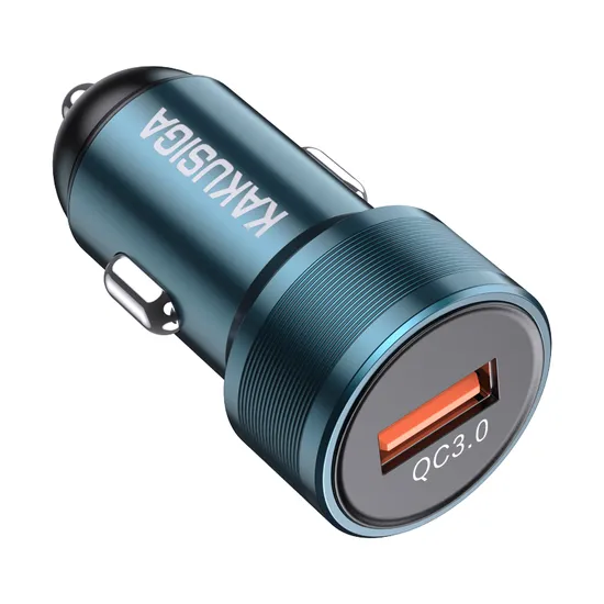 Hot Sale Car Charger OEM Single Port QC3.0 18W Fast Charge Output Mini Automobile Charger