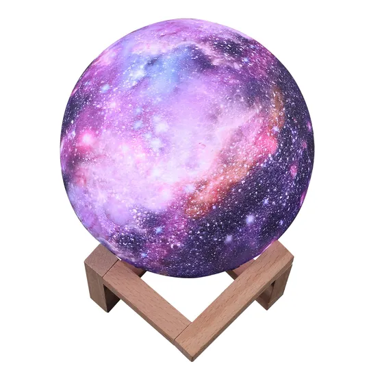 4.8 Inch 16 LED Colors Moon Night Light Galaxy Lamp