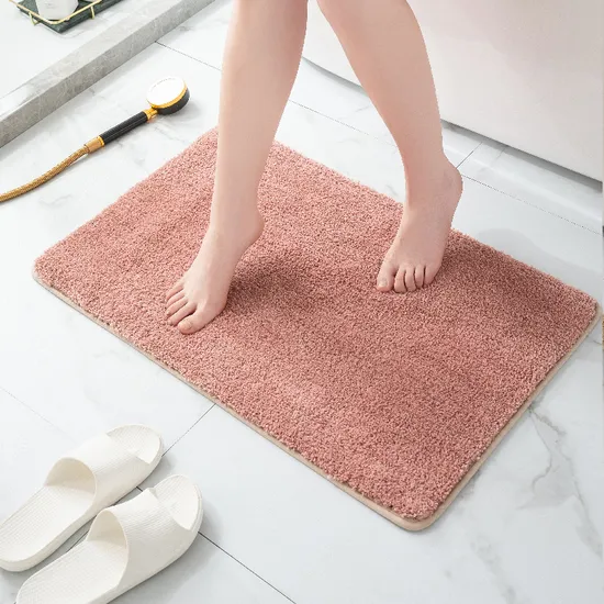 Amazon Basics Shaggy Washable Non Slip Bath Rugs for Bathroom Sets