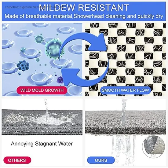 Cheap Affordable Factory Outlet Hot Sale Wholesale Advanced Innovation PVC Bath Mat