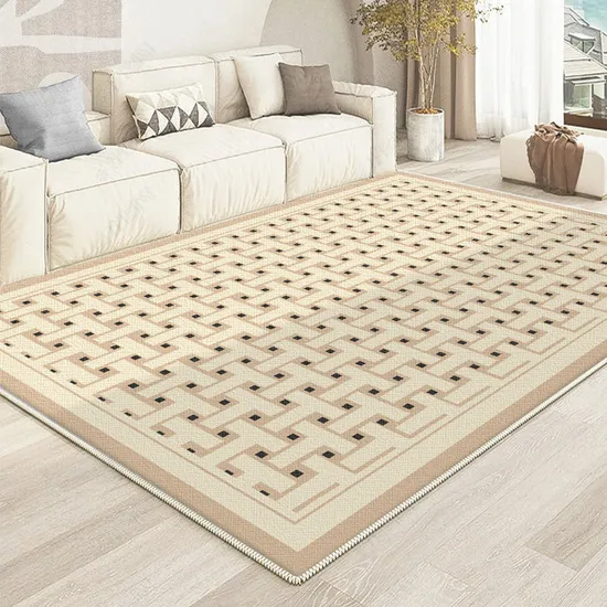 Custom Friendly Non-Woven Print Lving Room Carpet Floor Mat Drawing Room Rug