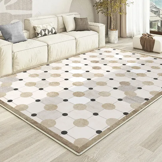 Custom Friendly Non-Woven Print Lving Room Carpet Floor Mat Drawing Room Rug