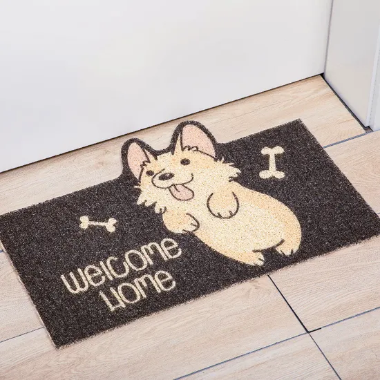 Custom High Elastic Wire PVC Coil Door Mat for Hallway Entryway Mat