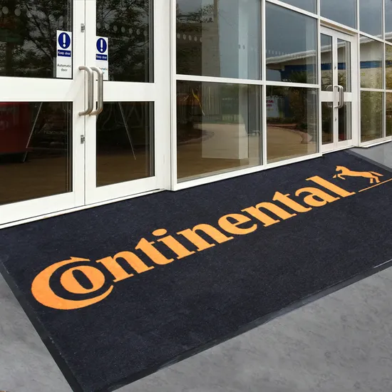 Custom Logo Door Mat Anti-Slip Rubber Backing Floor Mat Set