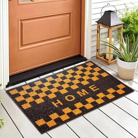 Custom Napping Anti Slip Indoor Outdoor Front Door Mat for Home Entry