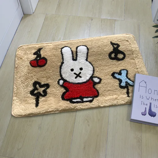 Custom Polyester Camping PVC Rubber Backing Mat for Travelling