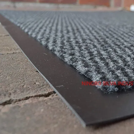 Custom Waterproof Washable PVC Outside Door Mats Anti-Slide Rubber Back Mat