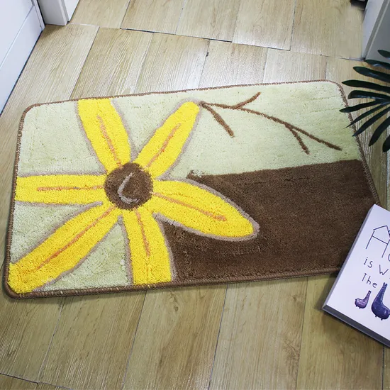 Customized Linen Floor Mat Printed Cartoon Door Mat