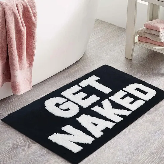 Fashionable PVC Anti-Slip Bath Mat Rubber Back Bathroom Mat