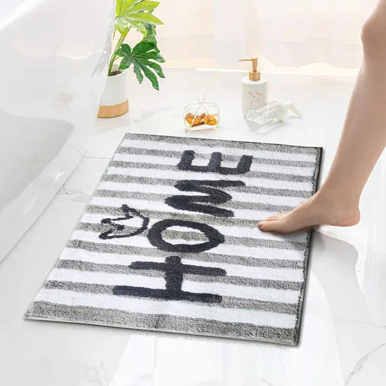 Fashionable PVC Anti-Slip Bath Mat Rubber Back Bathroom Mat